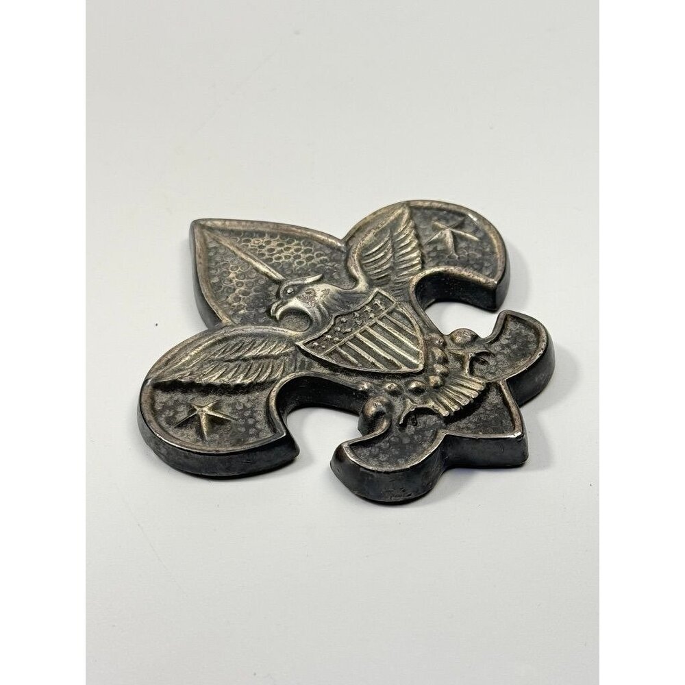 Paperweight Boy Scouts of America Fleur-de-Lis Felt Back Office Desk Decor - Picture 7 of 14